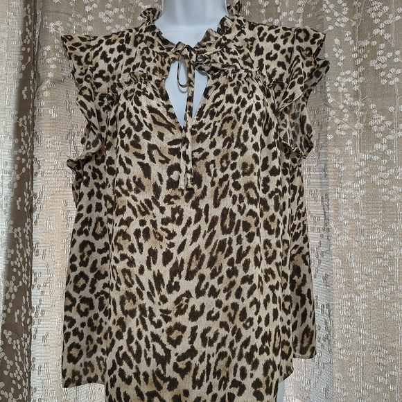 J. Crew Leopard Print Blouse - Picture 2 of 6